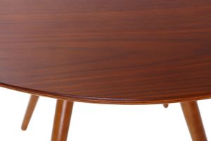 Table à manger design ronde noyer D90 ARTIK