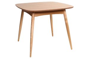Table à manger scandinave carrée frêne naturel L90 cm BALTIK