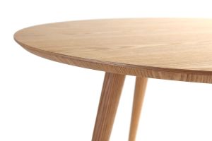 Table à manger ronde frêne D120 cm LIVIA