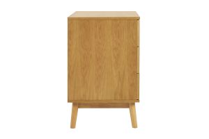 Commode scandinave bois clair chêne 3 tiroirs L90 cm FELIX