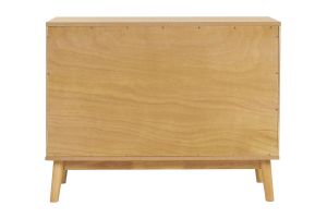 Commode scandinave bois clair chêne 3 tiroirs L90 cm FELIX