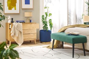 Commode scandinave bois clair chêne 3 tiroirs L90 cm FELIX