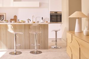 Sgabello da bar design trasparente GALILEO