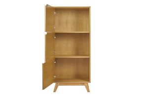 Buffet haut scandinave bois clair hévéa L60 cm LEENA