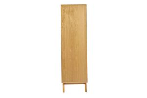 Buffet haut scandinave bois clair hévéa L60 cm LEENA
