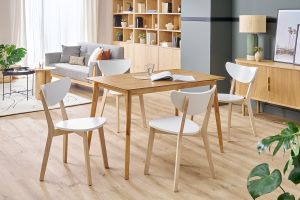 Set di 2 sedie design color bianco LEENA