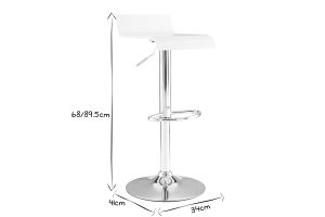Tabouret de bar design blanc SURF V2
