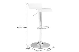 Tabouret de bar design en bois coloris noyer SURF V2