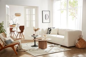 Table à manger design blanche ovale L170 cm HALIA