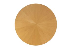 Table à manger ronde en bois clair chêne D137 cm DITA