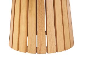 Table à manger ronde en bois clair chêne D137 cm DITA