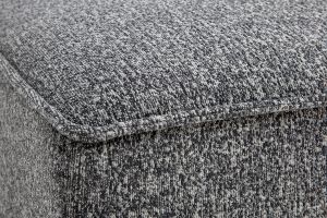 Module droit pour canapé en tissu chiné gris foncé KERRY