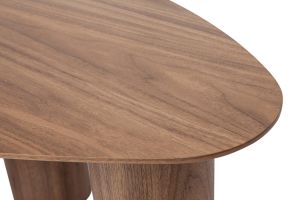 Tables basses gigognes design en bois foncé (lot de 2) FOLEEN