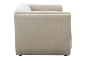 Canapé design 3 places en tissu chenille beige HOSBO