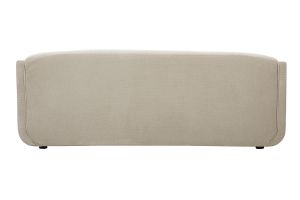 Canapé design 3 places en tissu chenille beige HOSBO