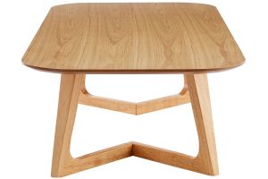 Table basse rectangulaire scandinave bois clair L150 cm JUKE