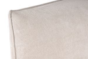 Lit coffre 2 places 160x200 cm en tissu chenille beige VIGO