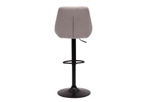 Tabourets de bar réglables pivotants 360° en tissu effet velours texturé beige et métal (lot de 2) ALESS