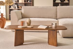 Table basse rectangulaire en bois manguier massif teinté L120 cm SOTA