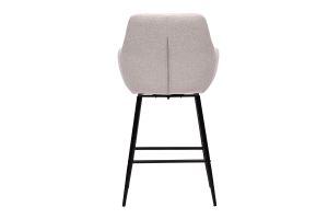 Sgabelli da bar girevoli 360° in tessuto effetto velluto beige e metallo H65.5 cm (set di 2) ALESS