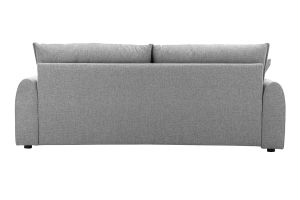 Canapé 3 places en tissu effet velours texturé gris PIO