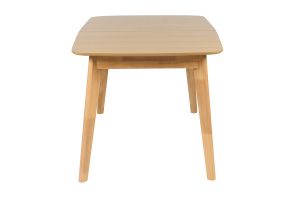Table à manger extensible scandinave rallonges intégrées en bois clair chêne L168-228 cm LEENA