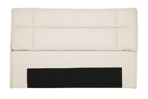 Tête de lit en tissu texturé beige L160 cm HONO