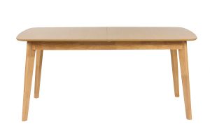 Tavolo da pranzo scandinavo estensibile con allunghe integrate in legno chiaro quercia L168-228 cm LEENA