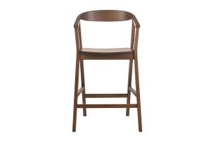 Sgabelli da bar scandinavi in legno scuro (set di 2) BAHIA