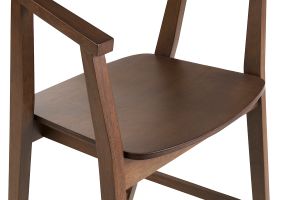Sgabelli da bar scandinavi in legno scuro (set di 2) BAHIA