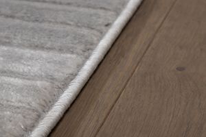 Tapis graphique rectangulaire gris 160 x 230 cm MAGNUS