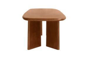Tavolino basso rettangolare in legno massiccio di mango tinto L120 cm SOTA