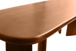Tavolino basso rettangolare in legno massiccio di mango tinto L120 cm SOTA