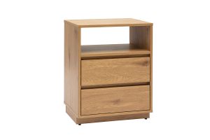 Meuble de rangement avec tiroirs finition bois clair chêne L50 cm SEVILLE