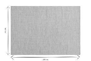 Tapis rectangulaire en laine et coton 160 x 230 cm SIMBEL