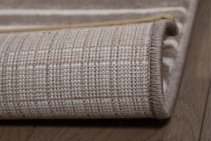 Tapis graphique rectangulaire taupe 160 x 230 cm MAGNUS