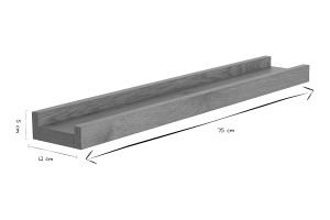 Supporto murale per foto finitura legno chiaro quercia L75 cm ALTAÏ