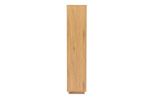 Bibliothèque séparatrice avec rangements finition bois clair chêne et cannage rotin L100 cm ALICANTE