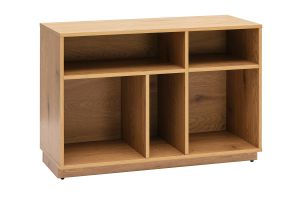 Buffet ouvert avec rangements finition bois clair chêne L96 cm SEVILLE