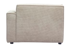 Module d'angle droit pour canapé en tissu chenille beige SPLIT