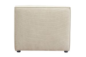 Module droit pour canapé en tissu chenille beige SPLIT