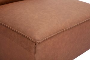 Module droit pour canapé en cuir marron SPLIT