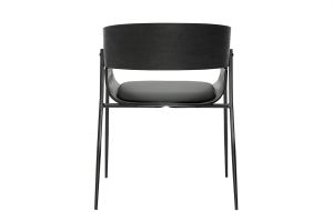 Chaises design noires (lot de 2) WESS