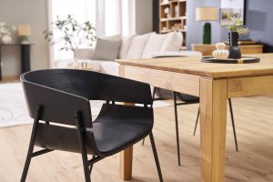 Chaises design noires (lot de 2) WESS