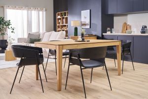 Chaises design noires (lot de 2) WESS