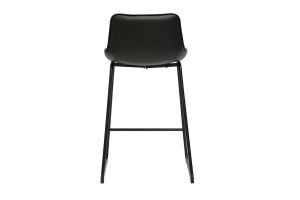 Tabourets de bar noirs et métal H65 cm (lot de 2) BOOST