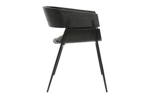Chaises design noires (lot de 2) WESS