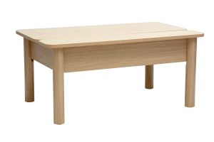 Table basse relevable finition bois chêne L100 cm BOLSO