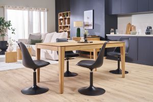 Chaise design pivotant noir mat STEEVY V2