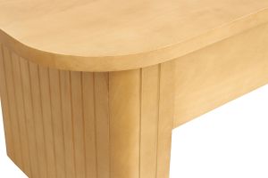 Mesa baja elevable rectangular de madera de mango maciza L100 cm LATIGO